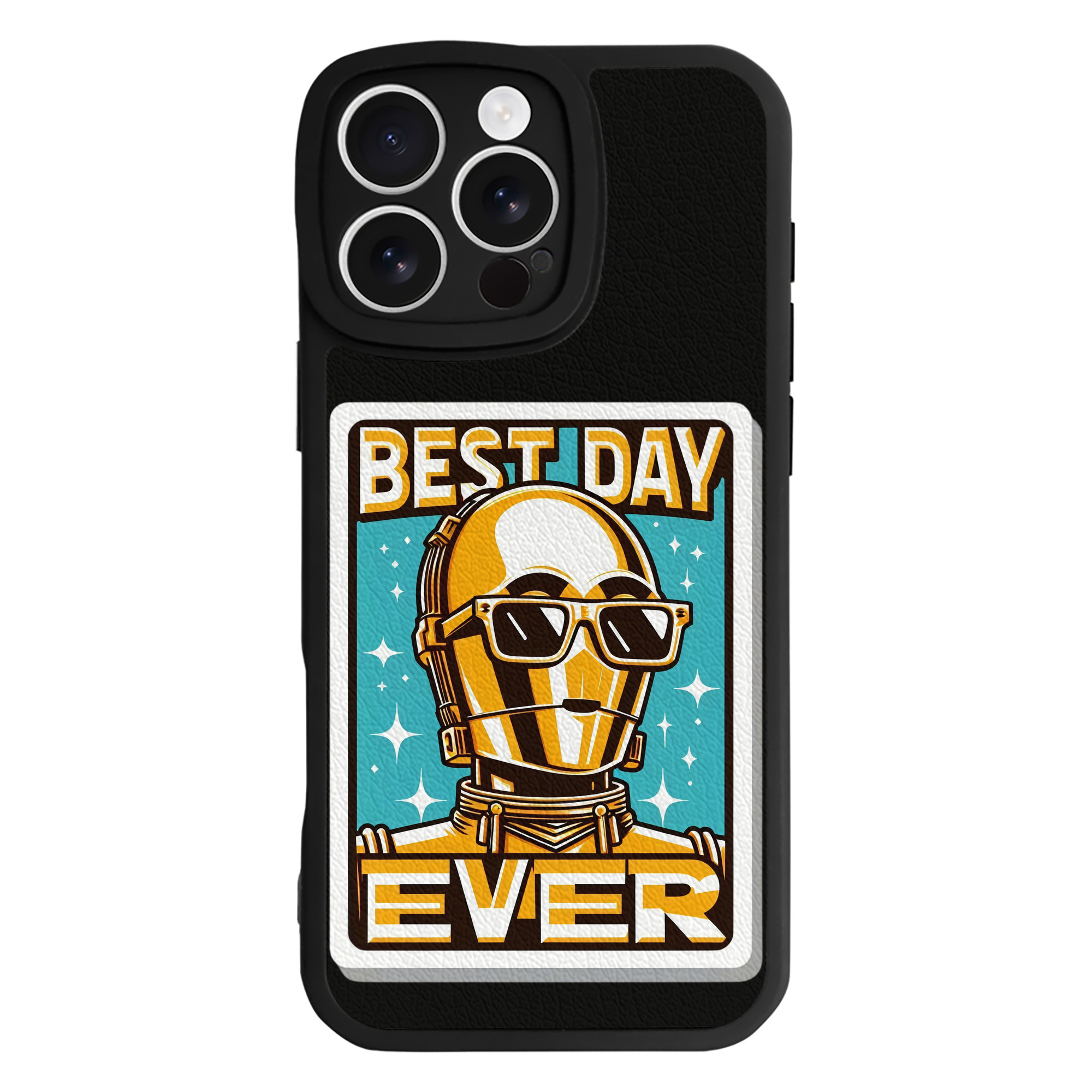 （画像用） スター・ウォーズ Star Wars 【iPhone 16シリーズ対応】シリコンスマホケース（レザー調） 材質：シリコン